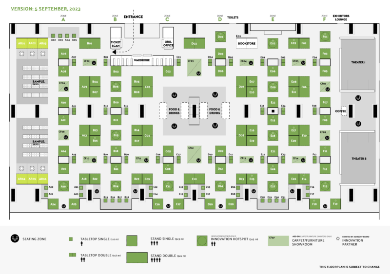 Floor plan MaterialDistrict Utrecht 2024